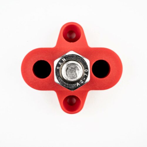 tigerexped Sammel- und Verteilerbolzen, einfach, M8, rot