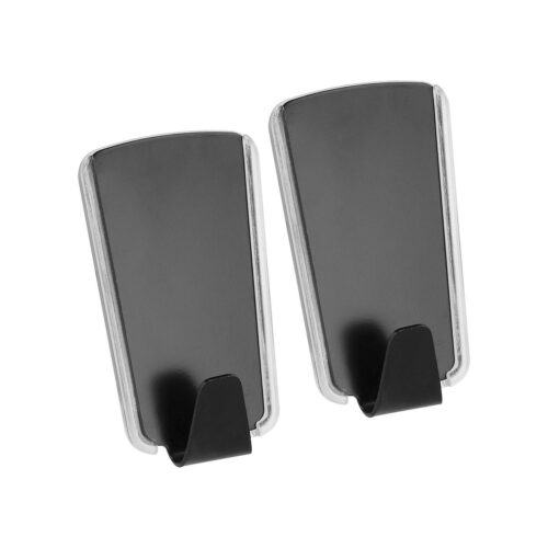 Metaltex pullCLEAN Inox Trapex Klebehaken, 2er-Pack, schwarz