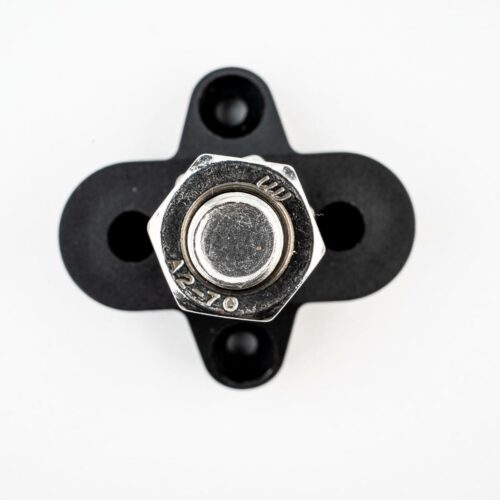 tigerexped Sammel- und Verteilerbolzen, einfach, M10, schwarz