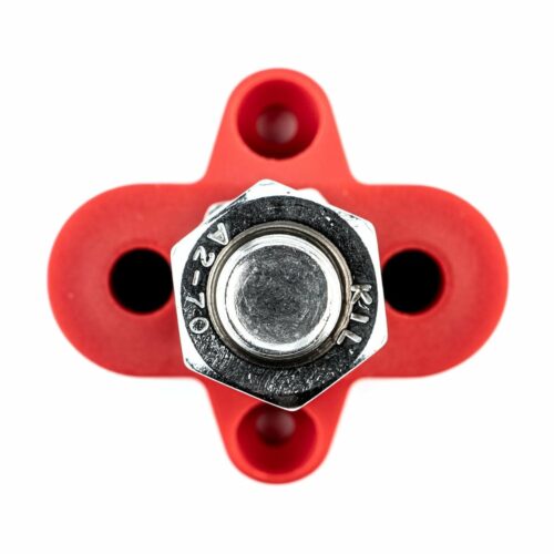 tigerexped Sammel- und Verteilerbolzen, einfach, M10, rot