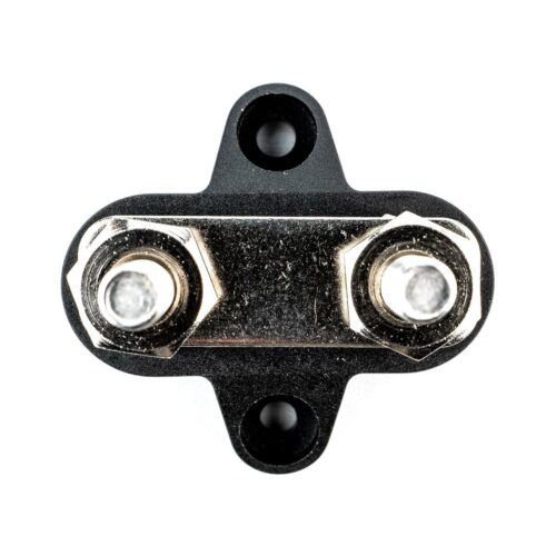 tigerexped Sammel- und Verteilerbolzen, zweifach, M6, schwarz