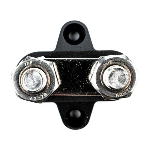 tigerexped Sammel- und Verteilerbolzen, zweifach, M8, schwarz