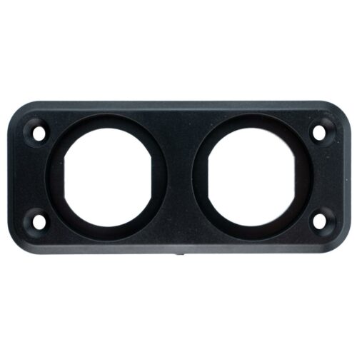 tigerexped Einbaublende für 1 1/8 Messgeräte und Steckdosen, zweifach