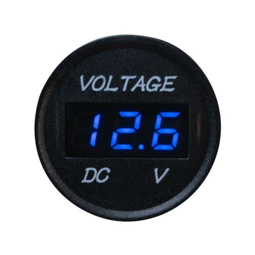 tigerexped LED Voltmeter, für 12V/24V, schwarz