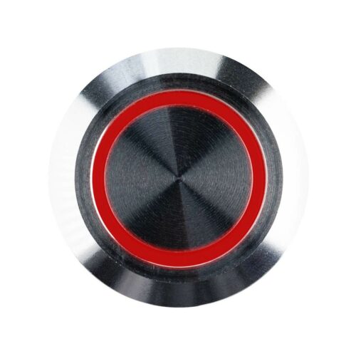 tigerexped Edelstahl-Schalter mit LED, 24V, 2,5A, rot