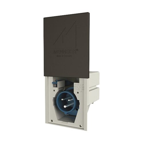 Mennekes CaraCONTACT Einbaustecker, IP44, schwarz