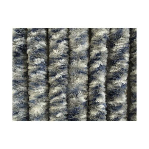 Arisol Flauschvorhang, 100x205cm, weiß/grau/blau meliert