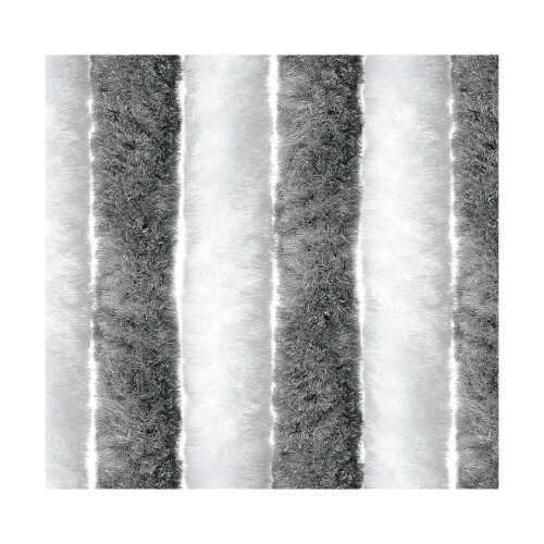 Arisol Flauschvorhang, 100x205cm, grau/weiß