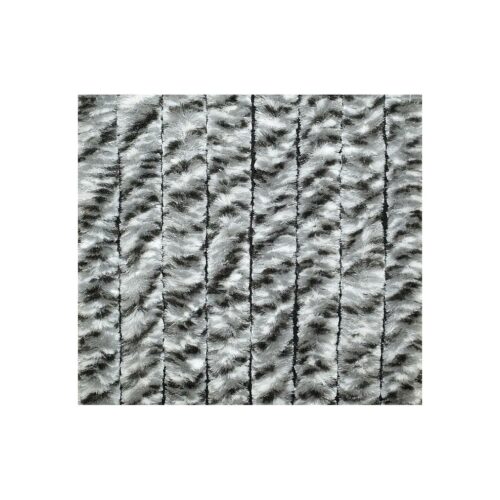 Arisol Flauschvorhang, 100x205cm, weiß/grau/schwarz meliert