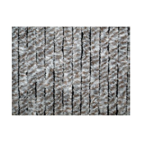 Arisol Flauschvorhang, 100x205cm, weiß/grau/braun meliert