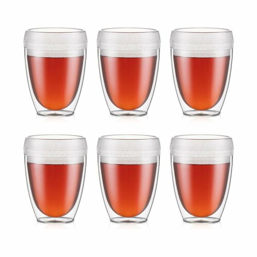 Bodum Pavina Doppelwand-Becher, Kunststoff, 350ml, 6-teilig
