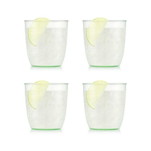 Bodum Kvadrant Trinkglas Set, 200ml, 4-teilig, pistachio