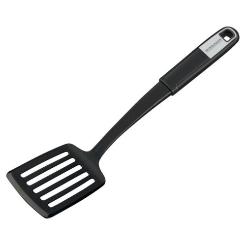 Fackelmann Sense Kochbesteck, Schlitzwender, schwarz/silber