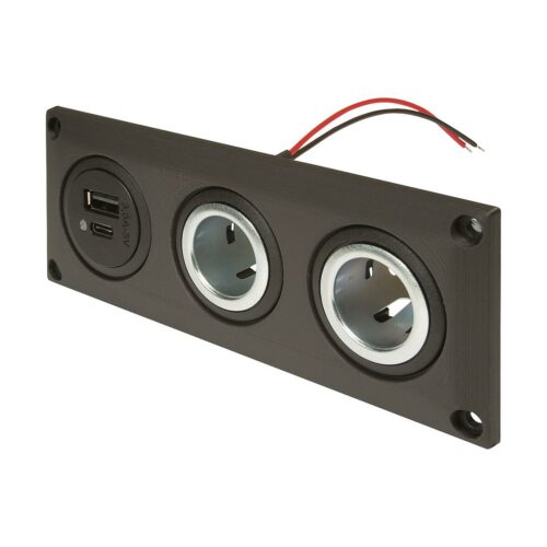 Pro Car Einbausteckdose, mit USB-A/C und 2xPowersteckdose, schaltbar