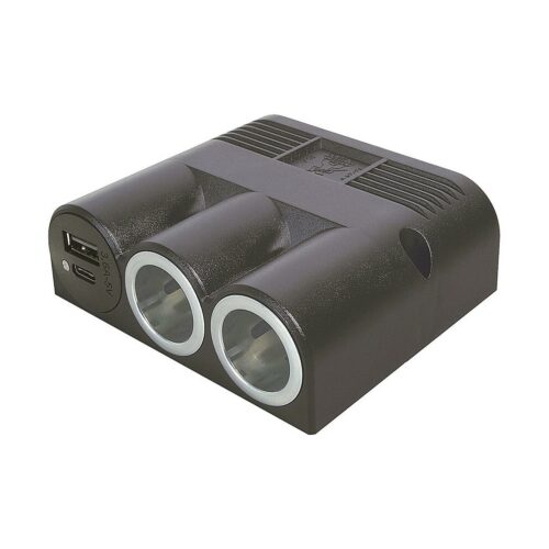 Pro Car Kfz-Dreifachsteckdose inklusive USB A/C, 16A, 12V