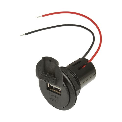 Power USB-Ladesteckdose, 3A, 12/24V, mit Deckel