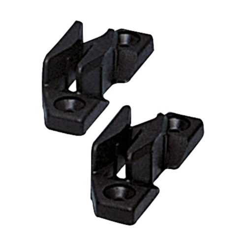 Polyplastic Anhakerplatte, schwarz