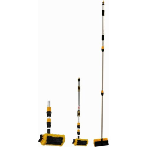 Yachticon Deluxe Alu Waschbürste, mit Teleskopstiel, 130-300cm