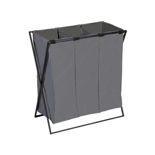 Wenko Trio Wäschesammler, XL, 3 fächer, grau