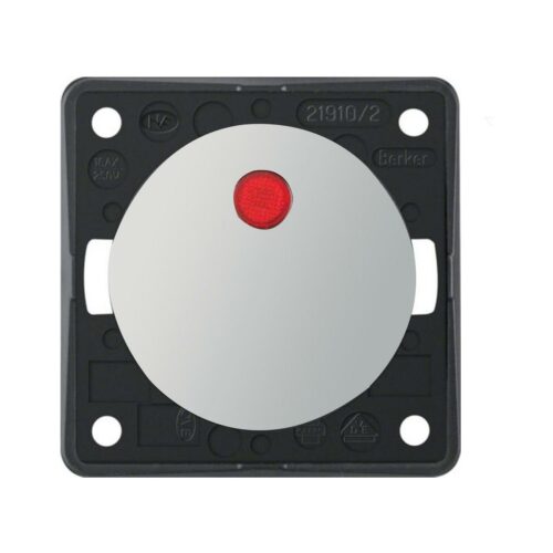 Berker Integro Flow/Pure Kontroll-Ausschalter, beleuchtet, 230V, chrom glänzend