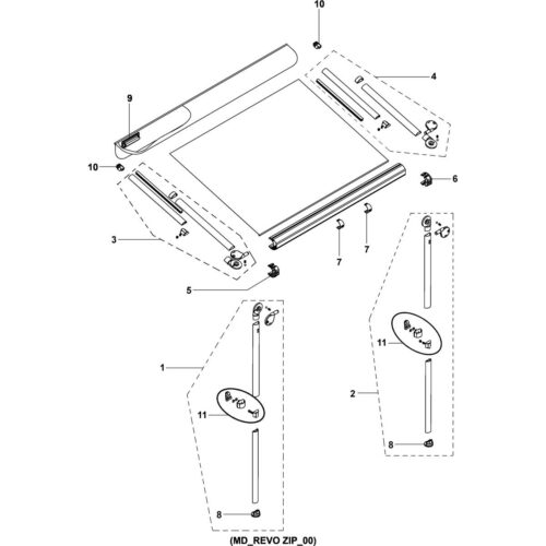 Stöpsel - Dometic Ersatzteil Nr. 4456001209 - für Revo Zip 200-450cm