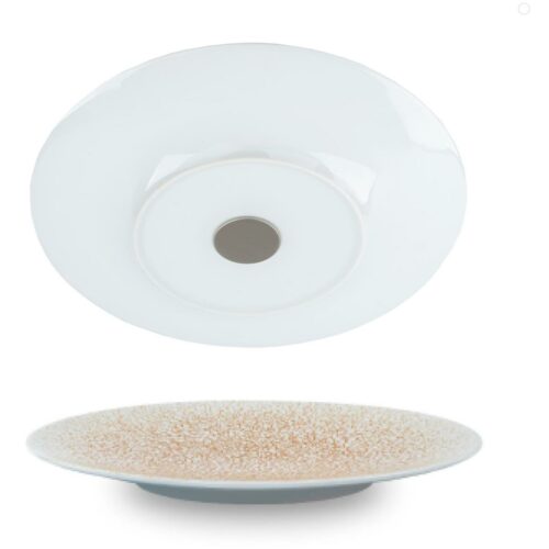 silwy Magnet Teller, 2 Stück, Porzellan, Ø28cm, apricot