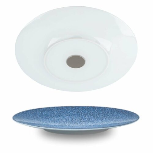 silwy Magnet Teller, 2 Stück, Porzellan, Ø28cm, ocean