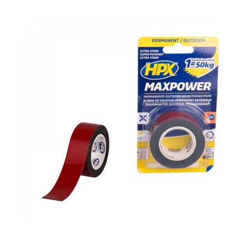 HPX Max Power Montageband, doppelseitig, schwarz, 25mm, 1,5m