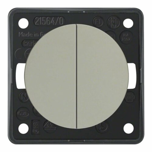 Berker Integro Flow/Pure Serientaster, Edelsteahl matt, 12/230V