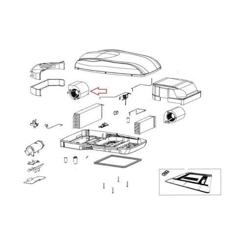Kondensatorventilator - Telair Ersatzteil Nr. 6183 - für Dualclima