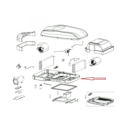 Untere Abdeckungen - Telair Ersatzteil Nr. 06431 - für Silent 7400H