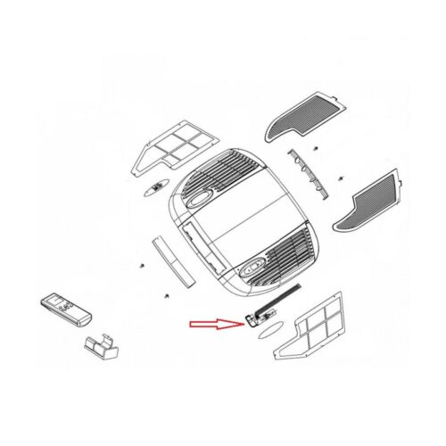 Elektroplatine mit Display - Telair Ersatzteil Nr. 03489 - für Silent 7300H