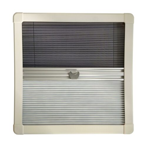 Horrex Curved Duo Plissee, 994x484mm, cremeweiß