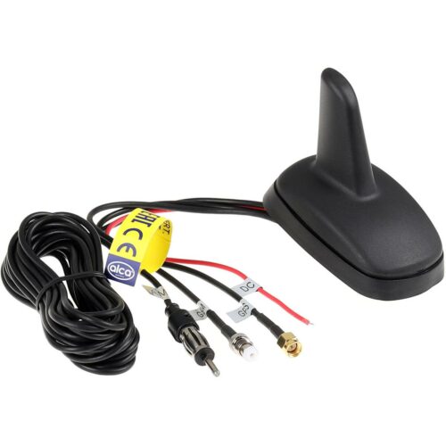 Alca Aktiv Fin-Antenne, Multi AM/FM, GPS, GSM, schwarz