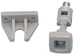 Mekuwa Spindelverschluss mit Winkel-Gegenplatte, grau