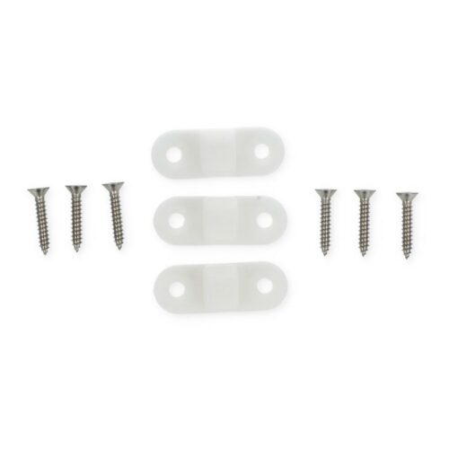 Kunststoff-Wandösen, senkrecht, 3er-Pack