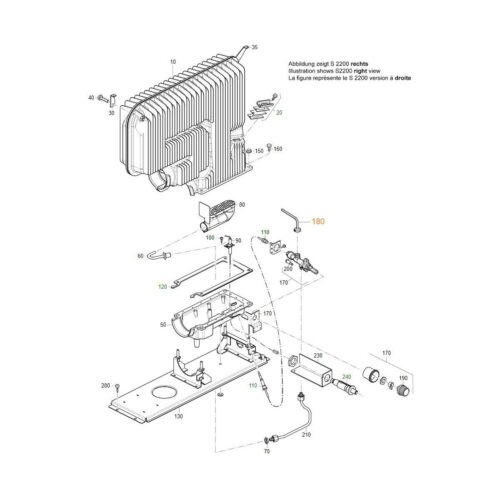 Zuführungsrohr - Truma Ersatzteil-Nr.: 30020-03100 - für S2200