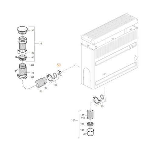 Drosselblech - Truma Ersatzteil Nr. 30020-23400 - Verkleidung/Kamin S2200