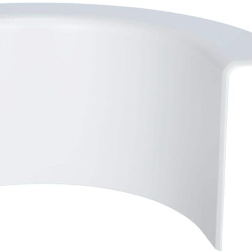 Rundbogen Radius 60mm Fensterinnenverkleidung, Hellgrau