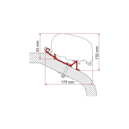 Fiamma F65/F80 Adapter für LMC-TEC, 400cm