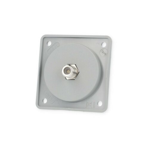 Berker Integro Flow/Pure Sat Steckdose, F-Buchse, grau