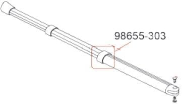 Endrohrabdeckung Spannstange - Fiamma Ersatzteil Nr. 98655-303 - passend zu Fiamma Caravanstore 2005 / 2013 / ZIP // F35 Pro