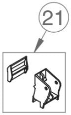 Klemmprofil-Halterung Gehäuse - Thule Ersatzteil Nr. 1500601188 - passend zu Thule Safari Residence / Panorama 8000