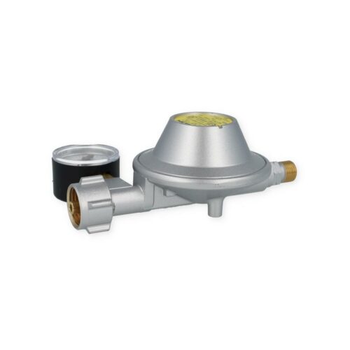GOK Gasdruckregler BasicOne EN71 1,2kg/h, 30mbar (Einsatz: RM+Caravan) m. Manometer