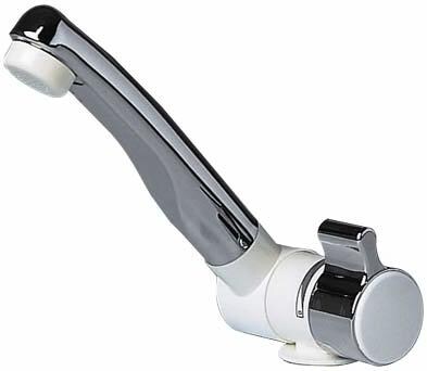 Comet London Einhebelmischer, Ø27mm, Tülle, Mikroschalter, chrom/weiß