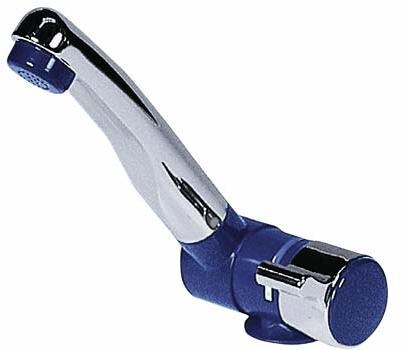 Comet London Einhebelmischer, Ø27mm, Tülle, Mikroschalter, nachtblau/chrom