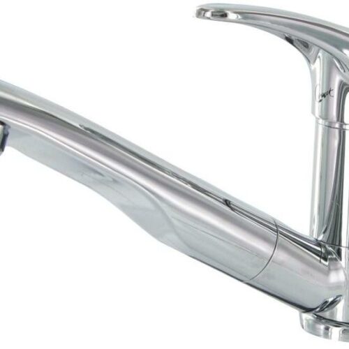 Comet Roma Einhebelmischer, Ø33mm, Nylonflexschläuche, Mikroschalter, chrom, Auslauf Brause 30°