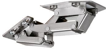 Hochklappenscharnier für aufliegenden Anschlag