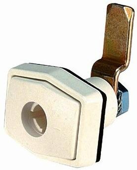 STS Klappenschloss, System STS & ZADI, rechteckig, Fiat-Bianco-Weiß