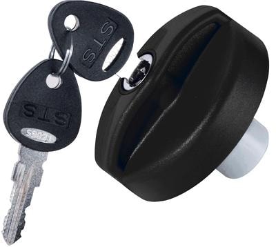 STS Tankdeckelverschluss mit Belüftung, inkl. Zylinder/Schlüssel, schwarz